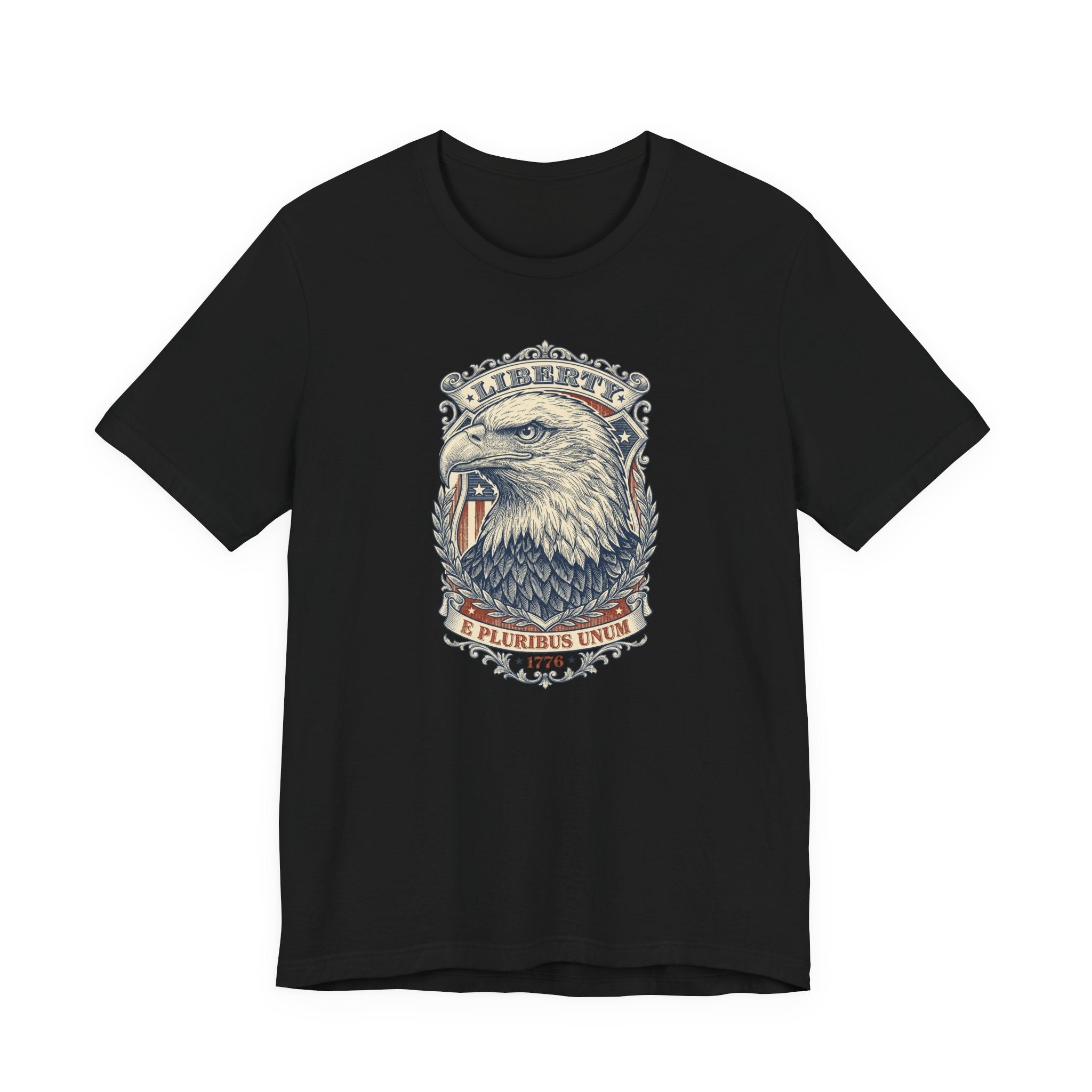 Liberty Bald Eagle tee | Eagle Head Graphic Shirt, E Pluribus Unum design