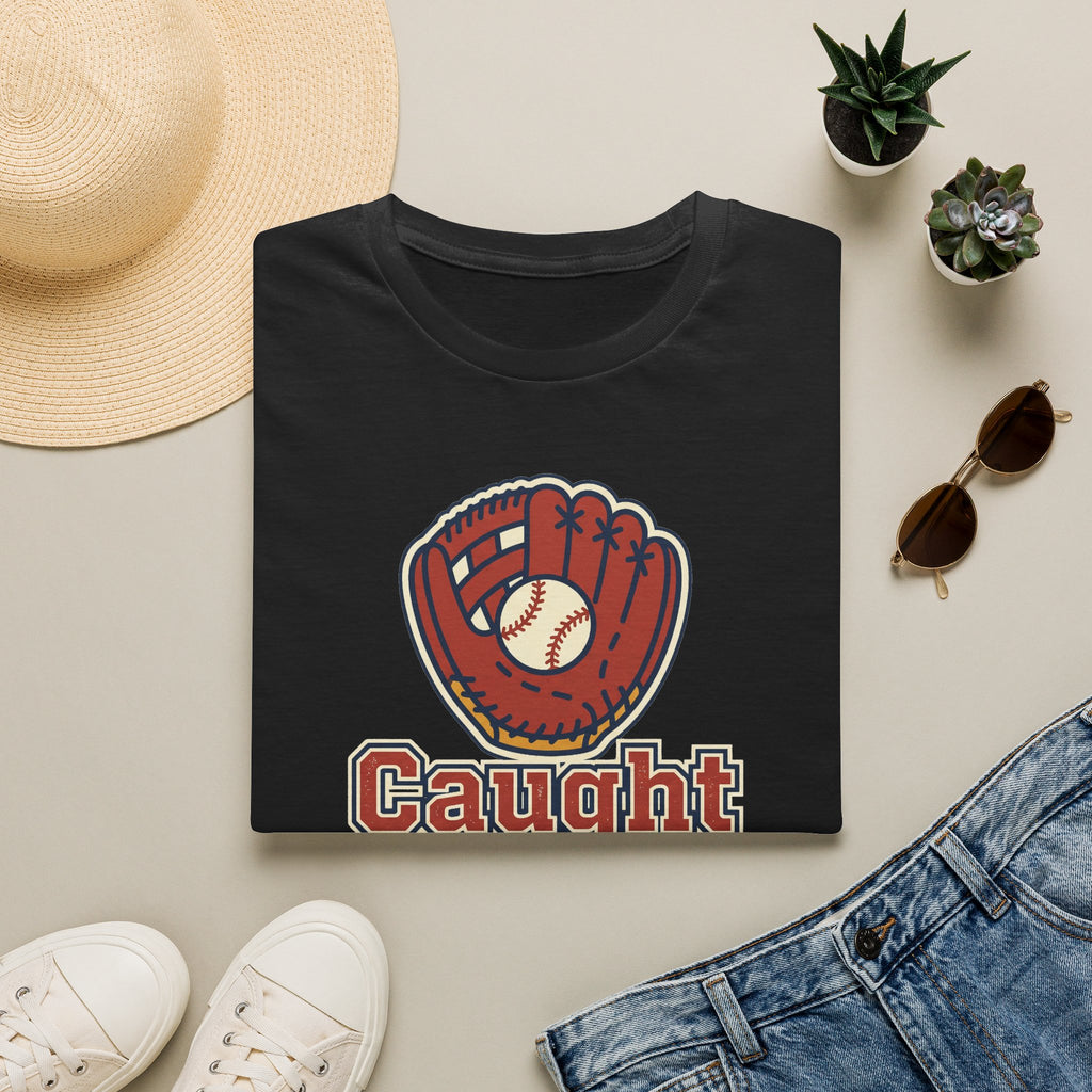 Baseball T-Shirt | Vintage Caught Looking Glove Graphic Tee