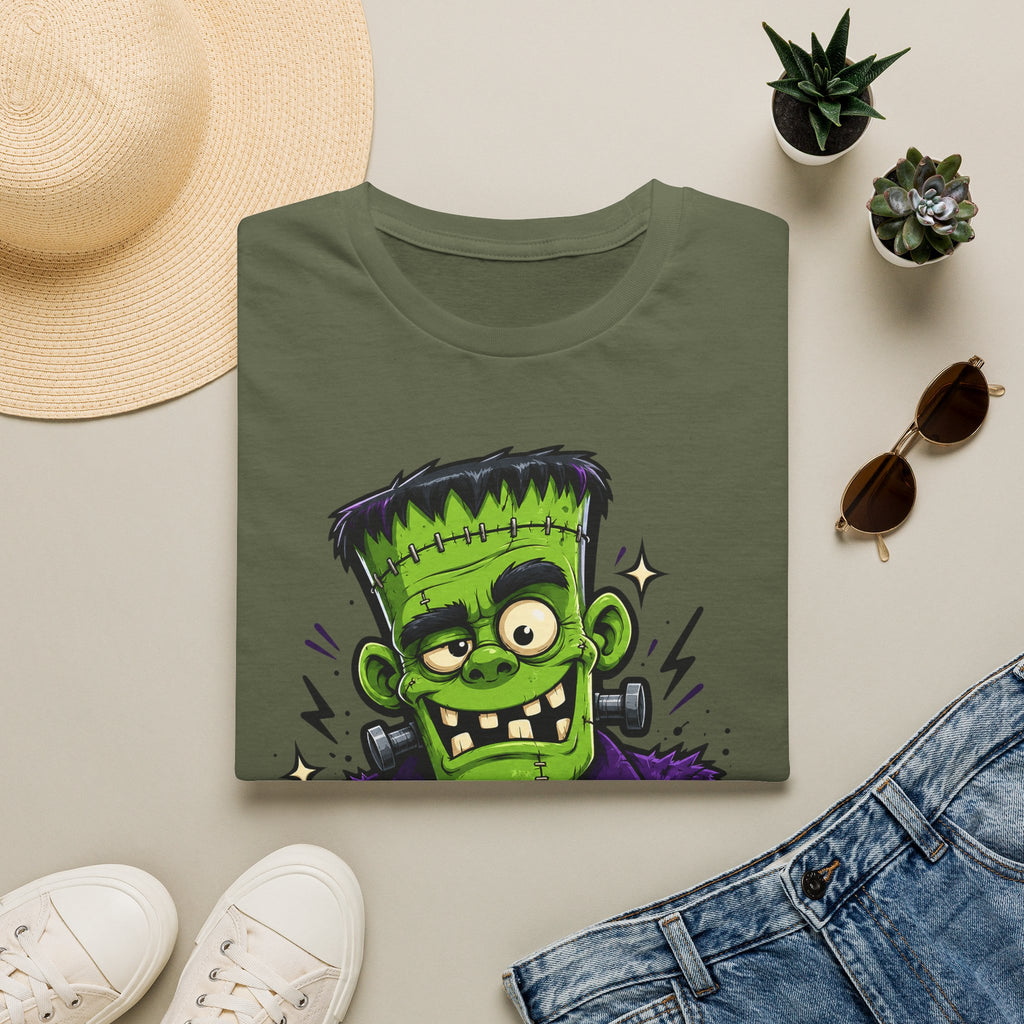 Stay Weird Frankenstein T-Shirt | Halloween Monster Graphic Tee | Spooky Cartoon Tee | Funny Monster Shirt | Halloween Gift