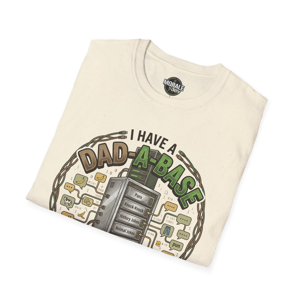 Natural graphic T-shirt: “I have a DAD-A-BOT” joke design