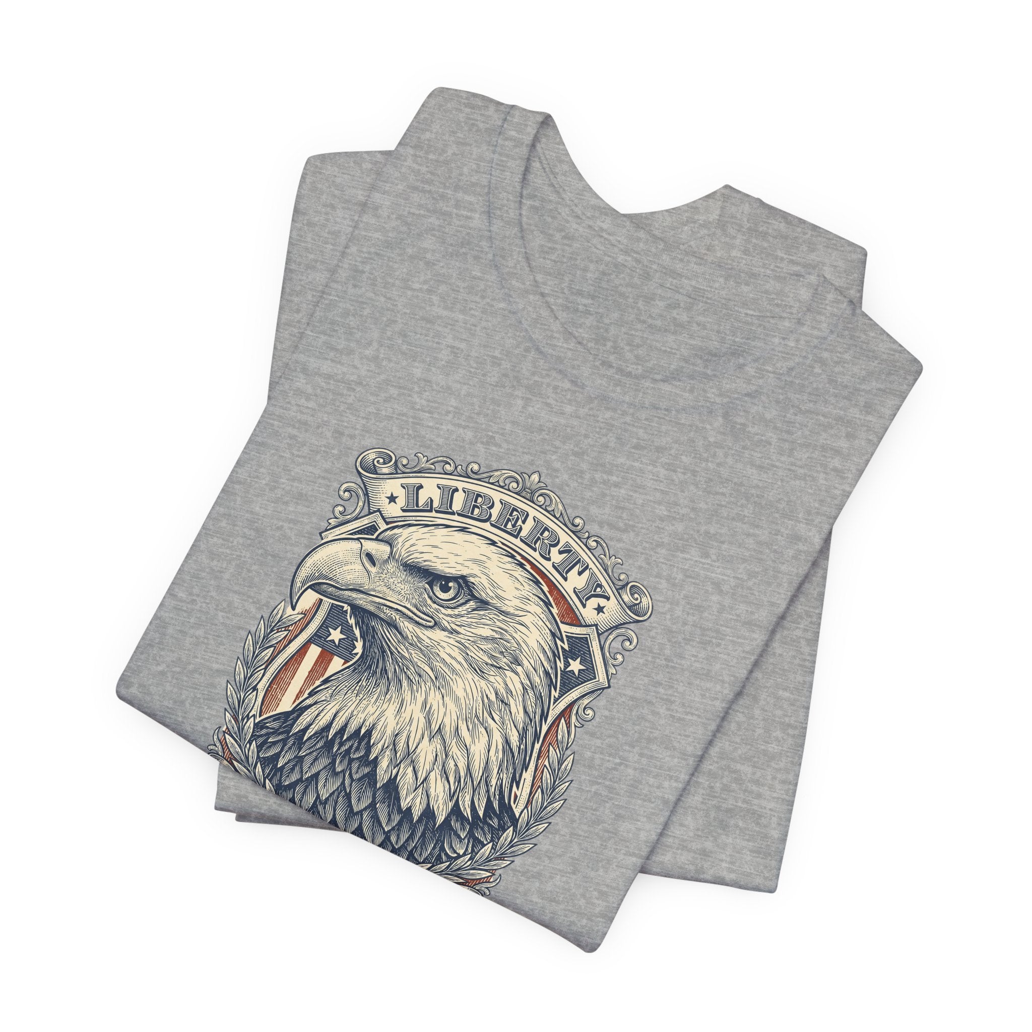 Liberty Bald Eagle tee | Eagle Head Graphic Shirt, E Pluribus Unum design