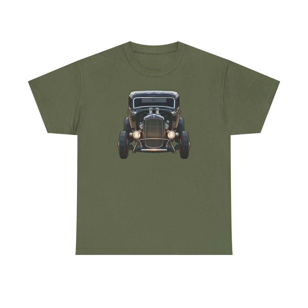 Vintage Hot Rod Front and Rear Tee | Classic Car Graphic Shirt