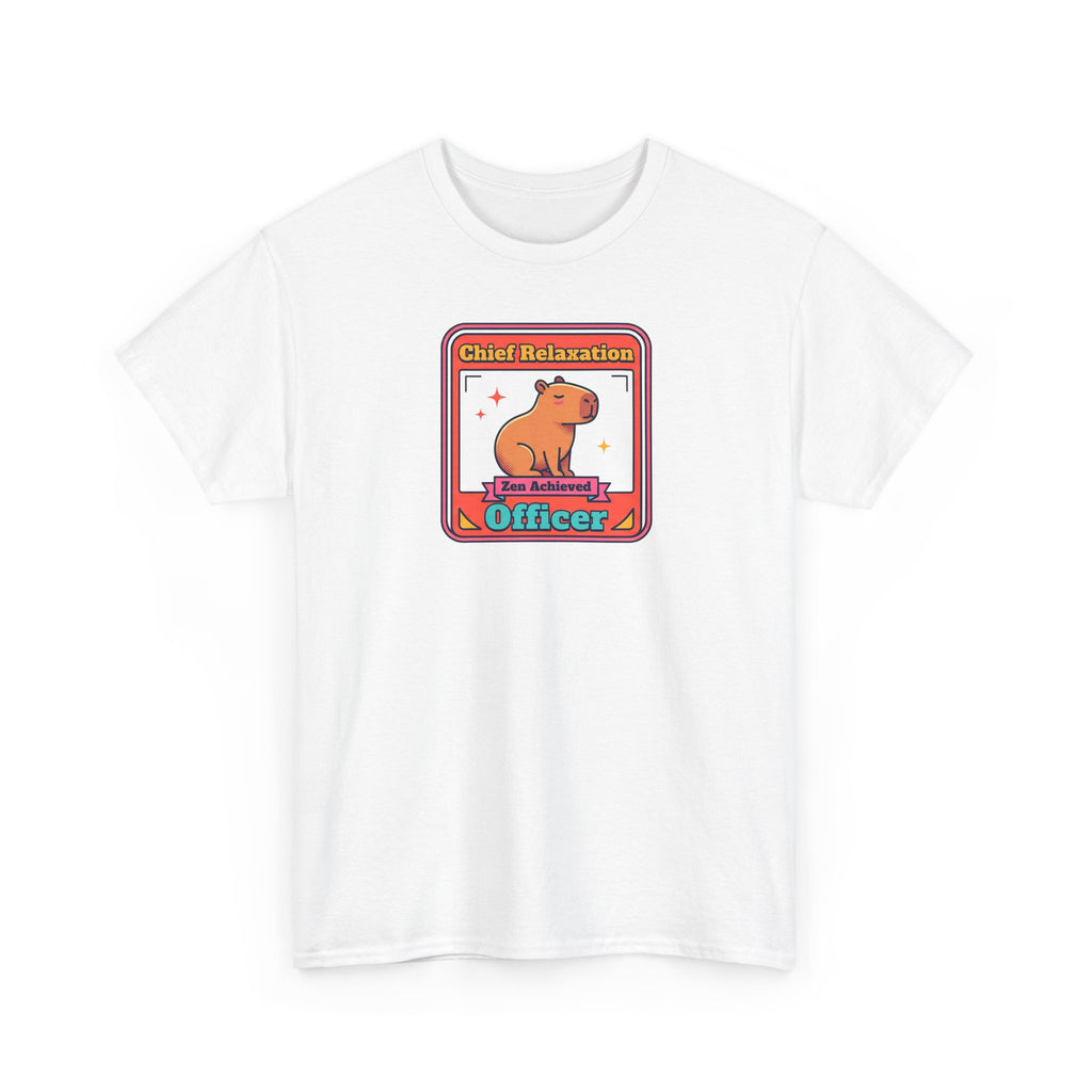Chief Relaxation Officer T-Shirt | Funny Capybara Zen Graphic Tee