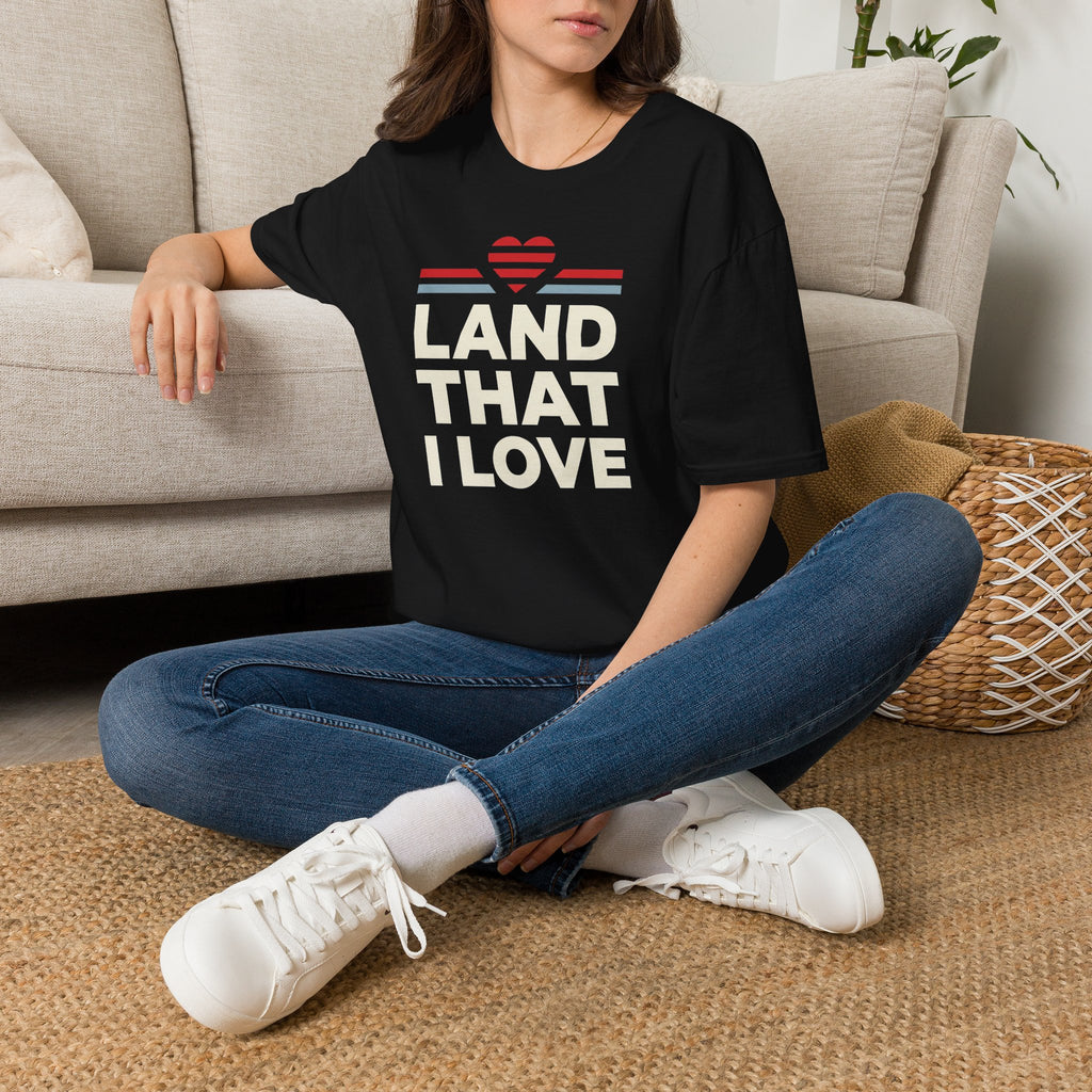 Land That I Love T-Shirt | Patriotic America Shirt, USA Heart Tee, 4th of July Gift, Patriotic Unisex Graphic Tee