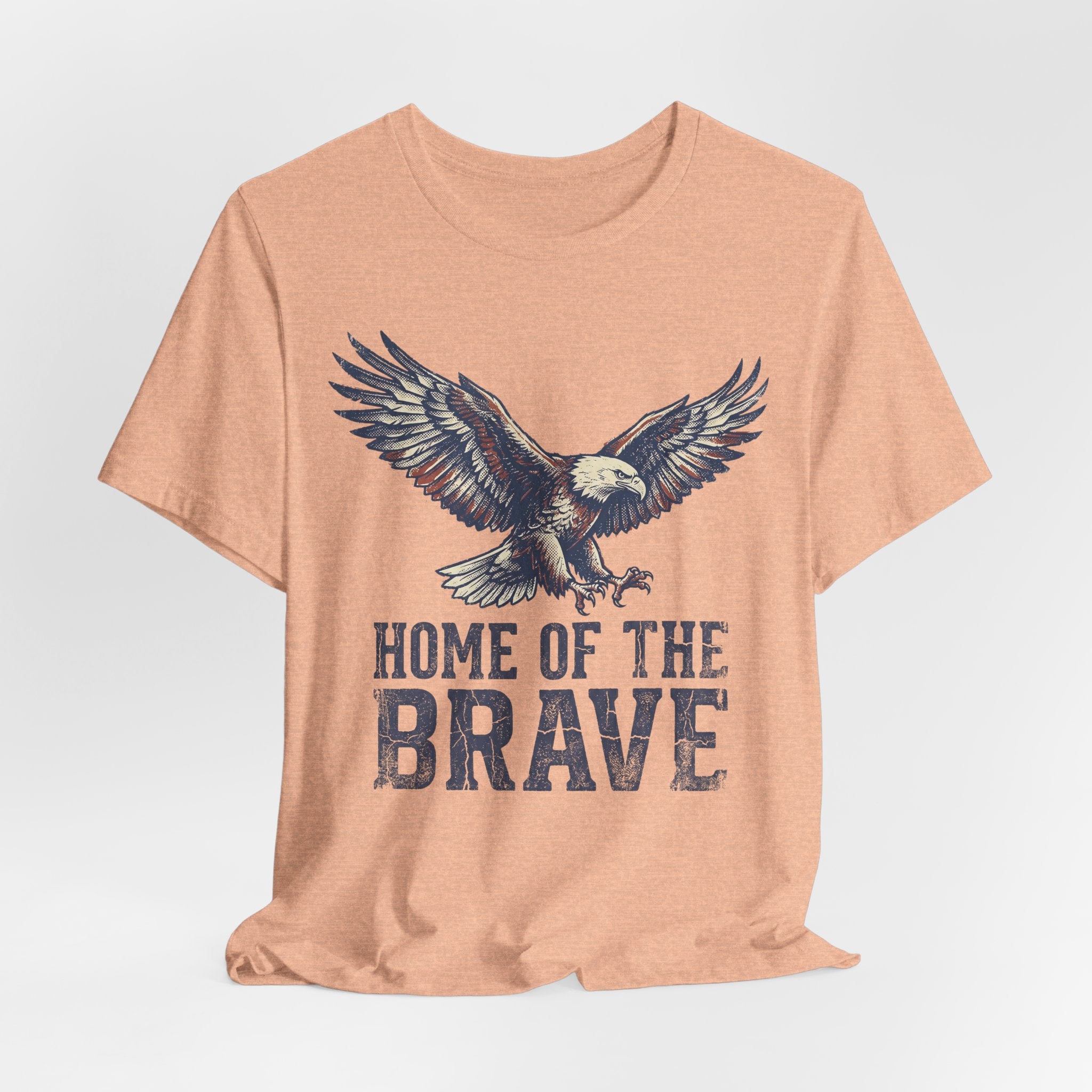 Home of the Brave Bald Eagle T-Shirt — Patriotic Americana Graphic Tee