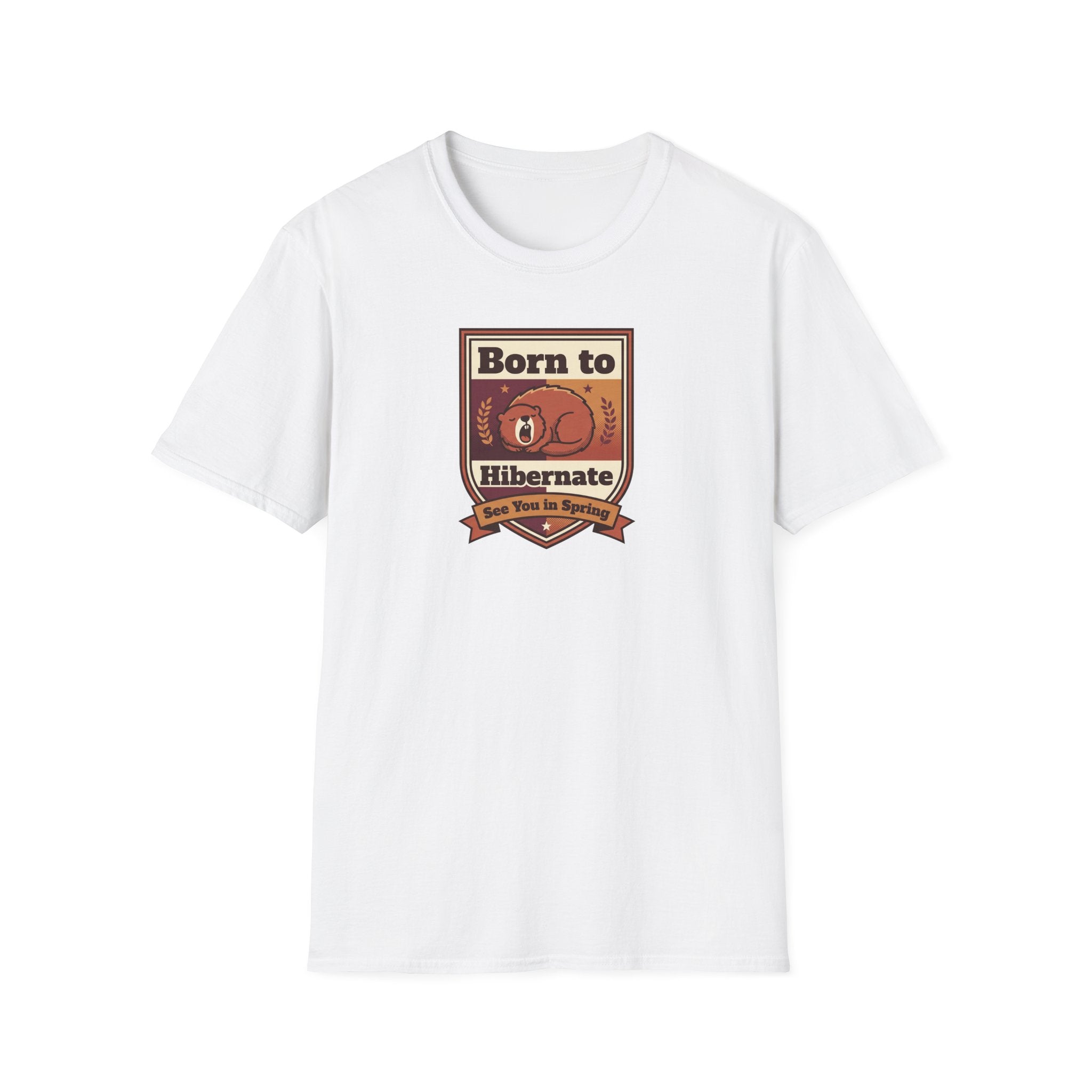 Born to Hibernate Bear graphic tee | T-Shirt, Cozy Winter Design