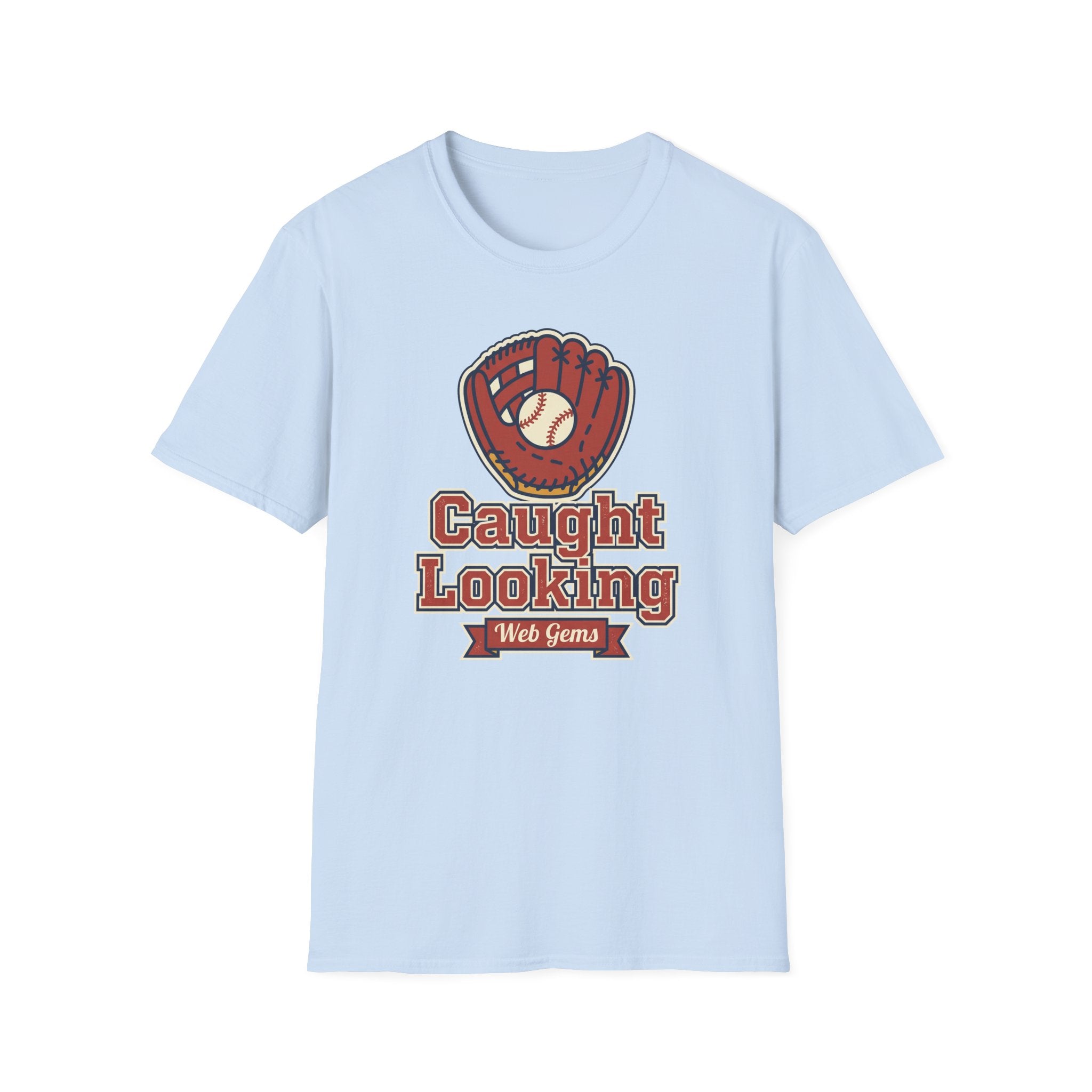 Baseball T-Shirt | Vintage Caught Looking Glove Graphic Tee