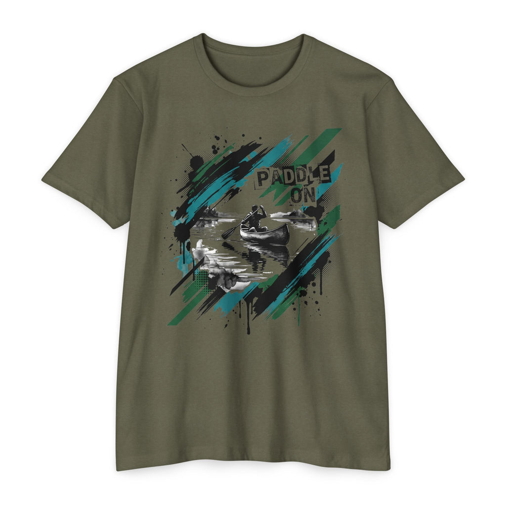 Kayaker T-Shirt Paddle On Kayaking Canoe Graphic Tee Water Sports Paddler Gift Outdoor Adventure Unisex