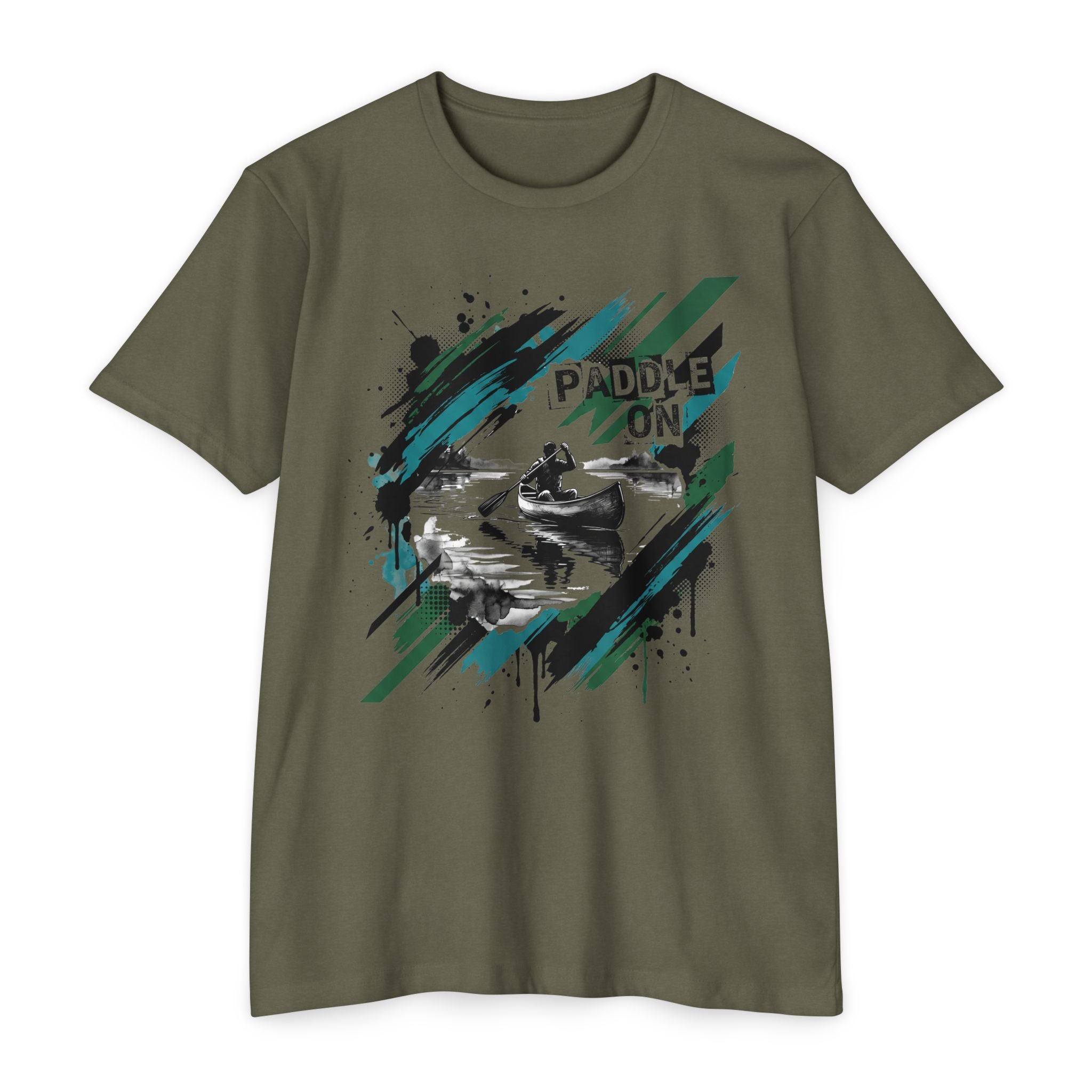 Kayaker T-Shirt Paddle On Kayaking Canoe Graphic Tee Water Sports Paddler Gift Outdoor Adventure Unisex