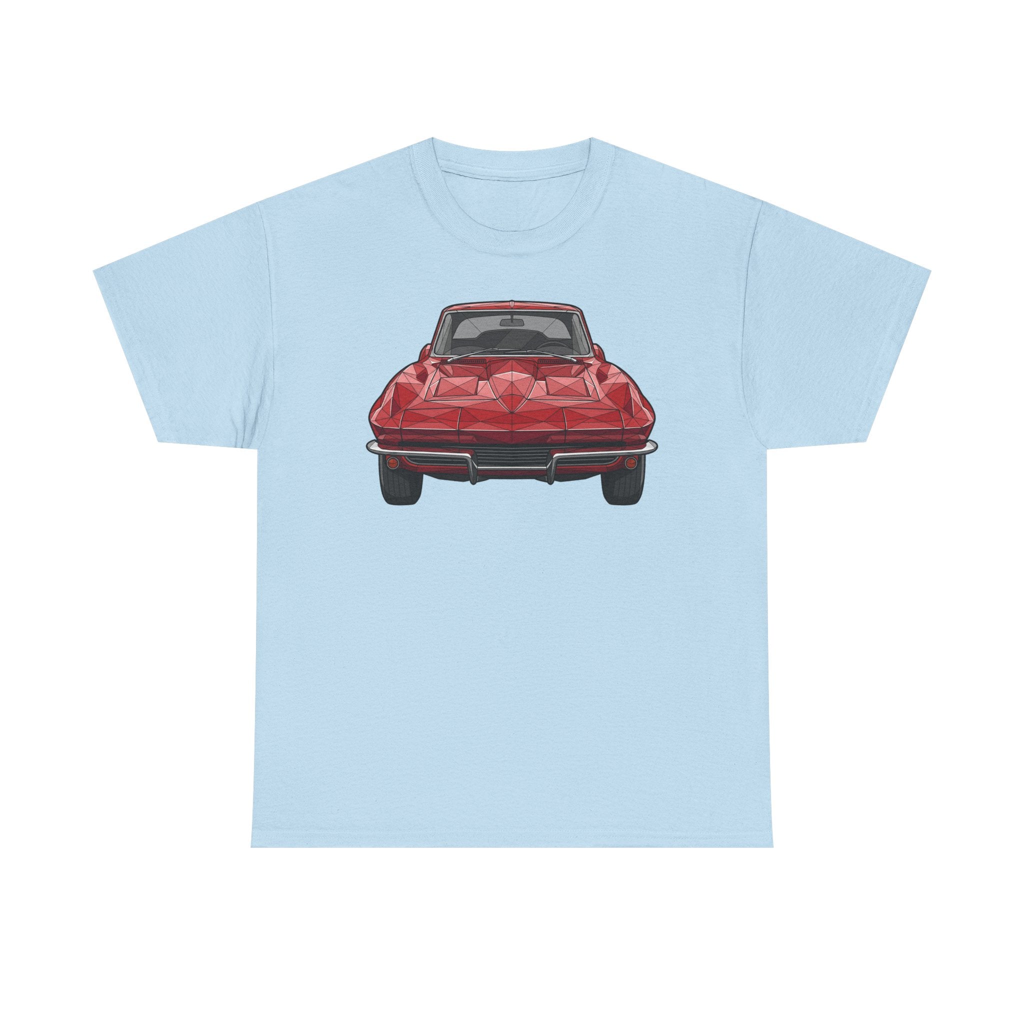 Retro Split Window Sports Coupe T-Shirt | Front and Rear View