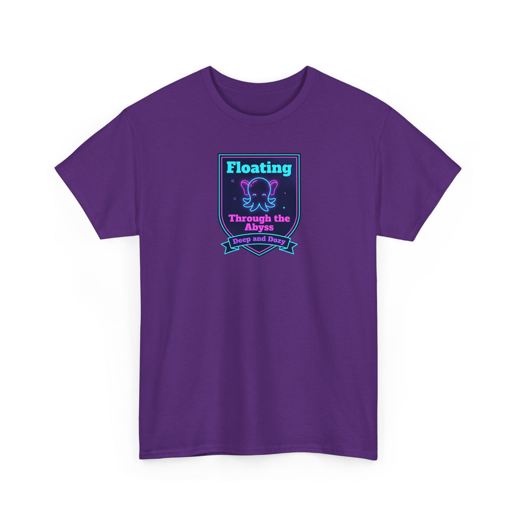 Floating Through the Abyss Tee | Neon Octopus Graphic