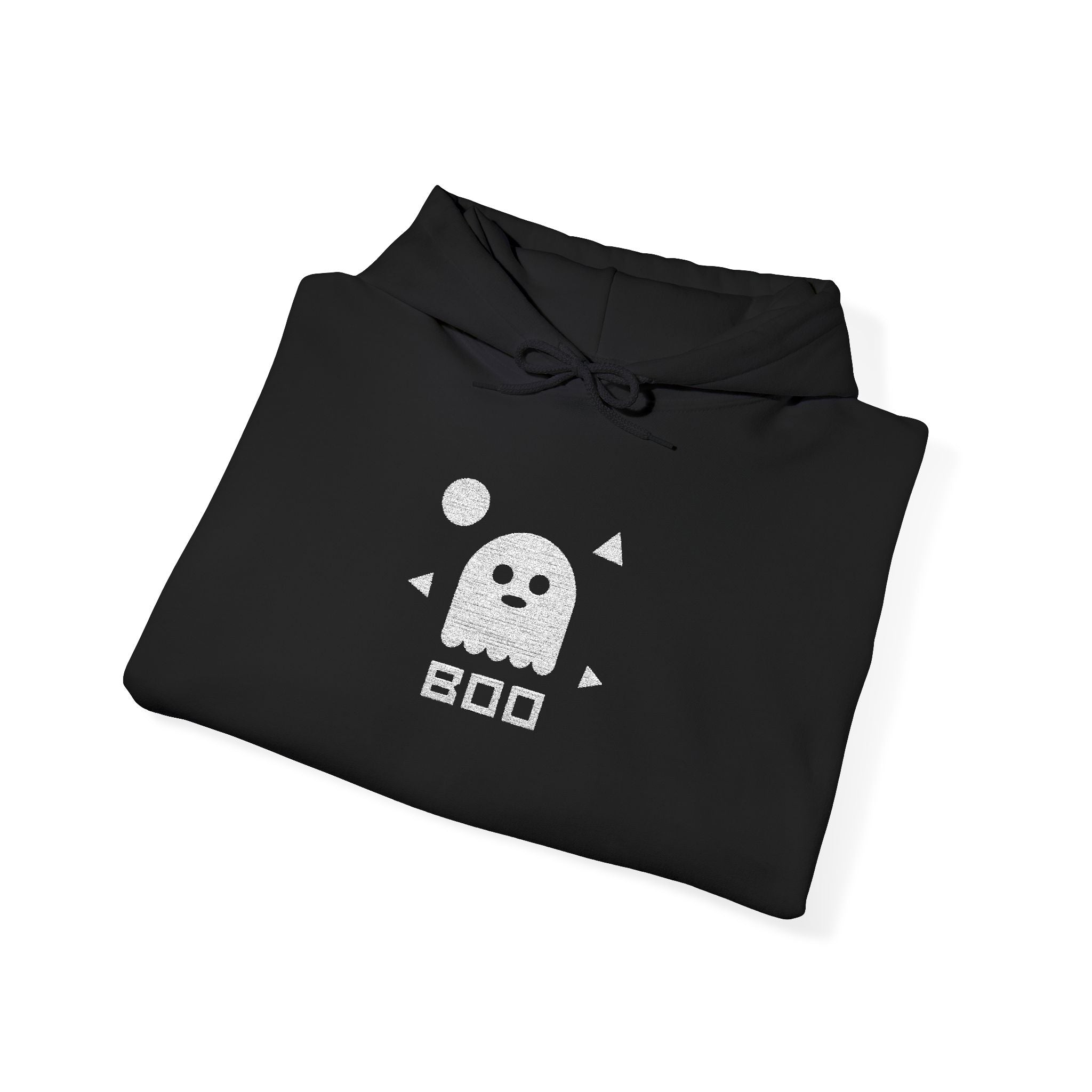 Pixel Ghost Hoodie | Cute Retro 8-Bit Boo Ghost Sweatshirt, Unisex Gamer Halloween Gift Pullover