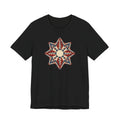 Southwestern Star Mandala Graphic Tee | Geometric Aztec Compass Boho Folk Art T-Shirt