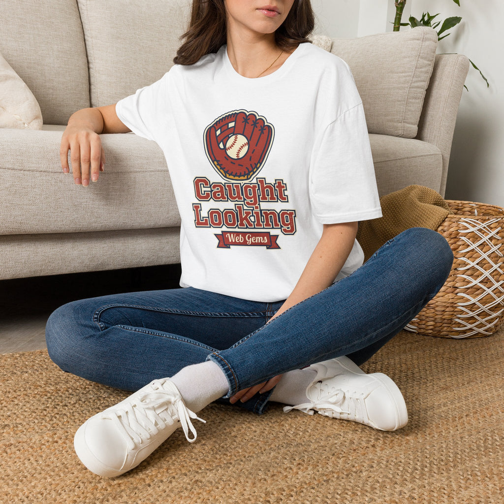 Baseball T-Shirt | Vintage Caught Looking Glove Graphic Tee