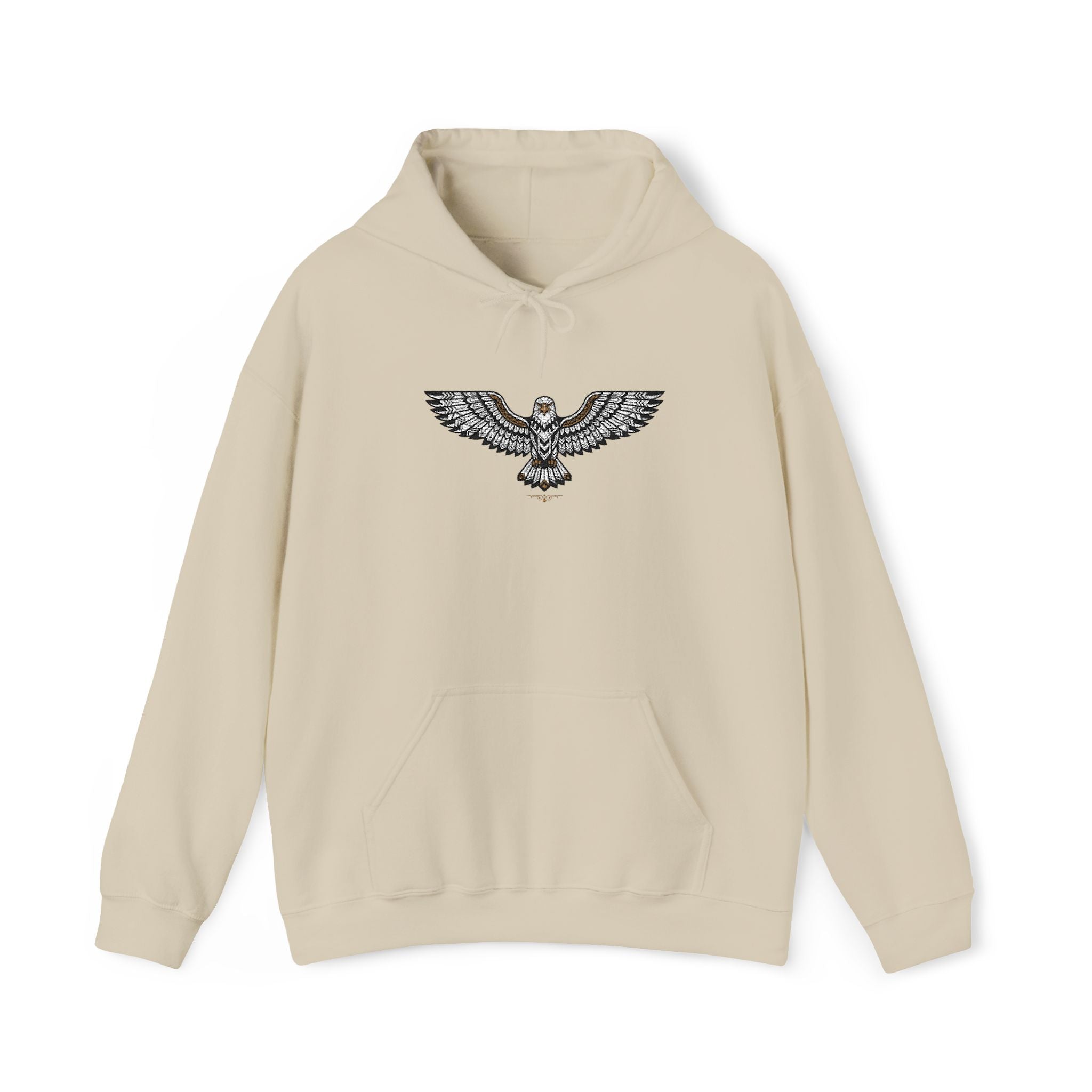 Rhinestone Eagle Hoodie | Sparkle Bird Chest Design, Unisex Embellished Sweatshirt, Eagle Gift Pullover