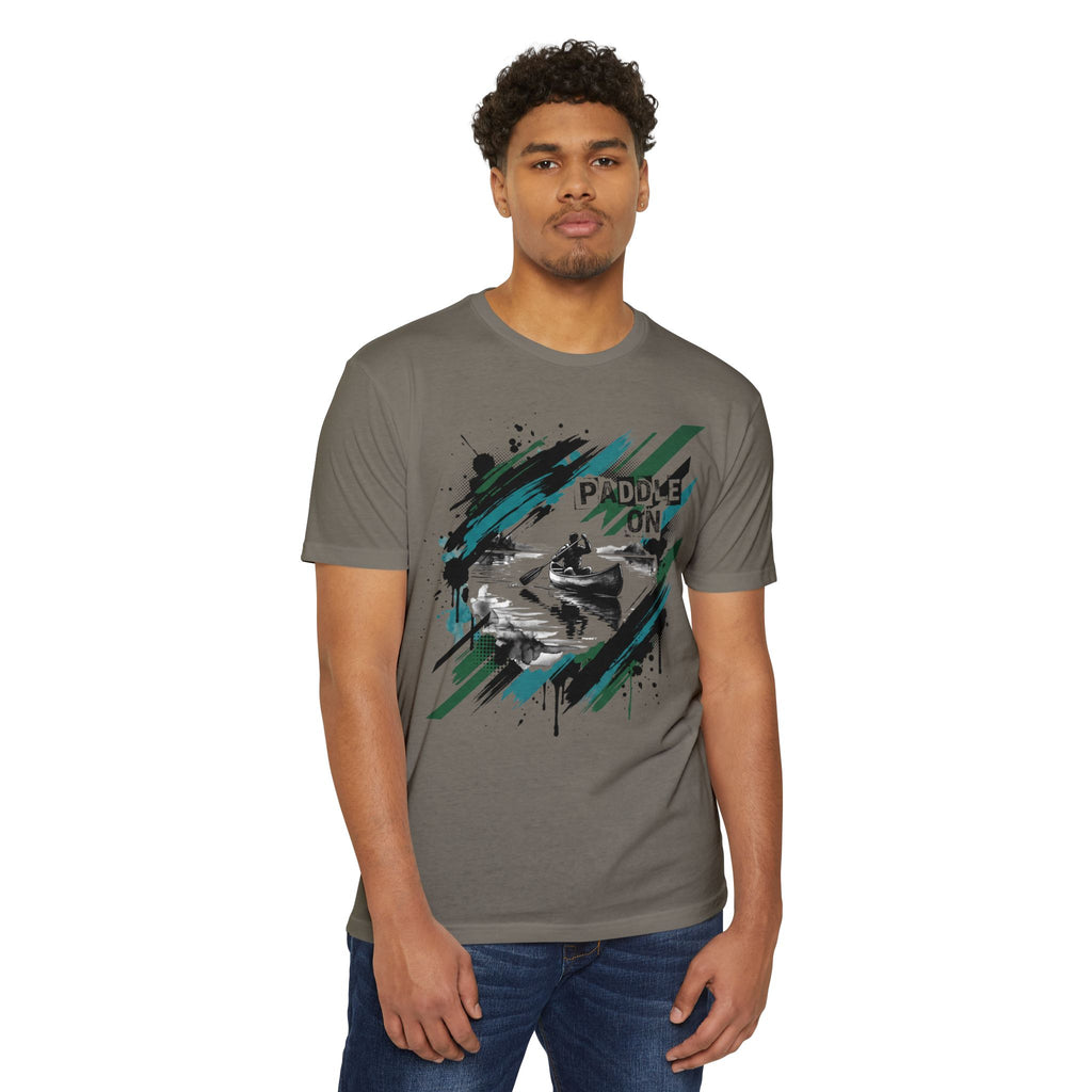Kayaker T-Shirt Paddle On Kayaking Canoe Graphic Tee Water Sports Paddler Gift Outdoor Adventure Unisex