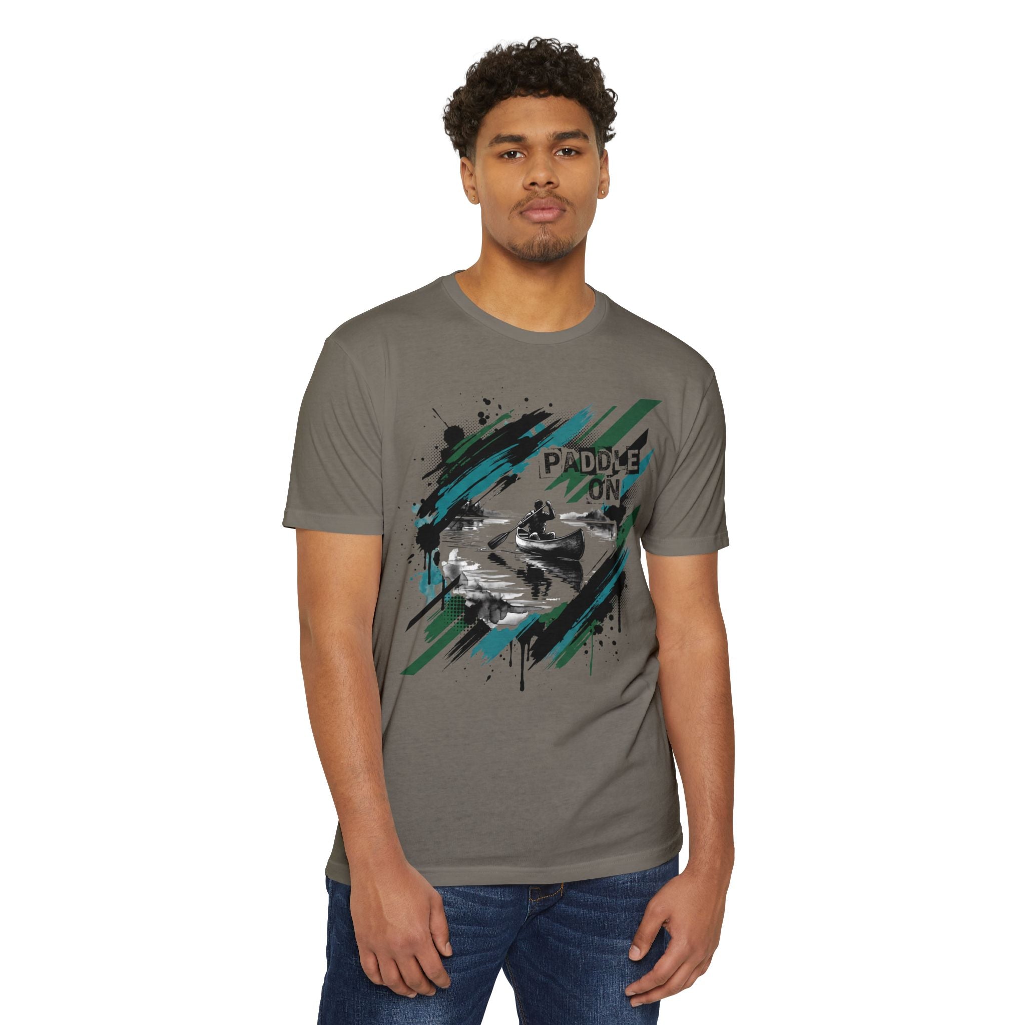 Kayaker T-Shirt Paddle On Kayaking Canoe Graphic Tee Water Sports Paddler Gift Outdoor Adventure Unisex