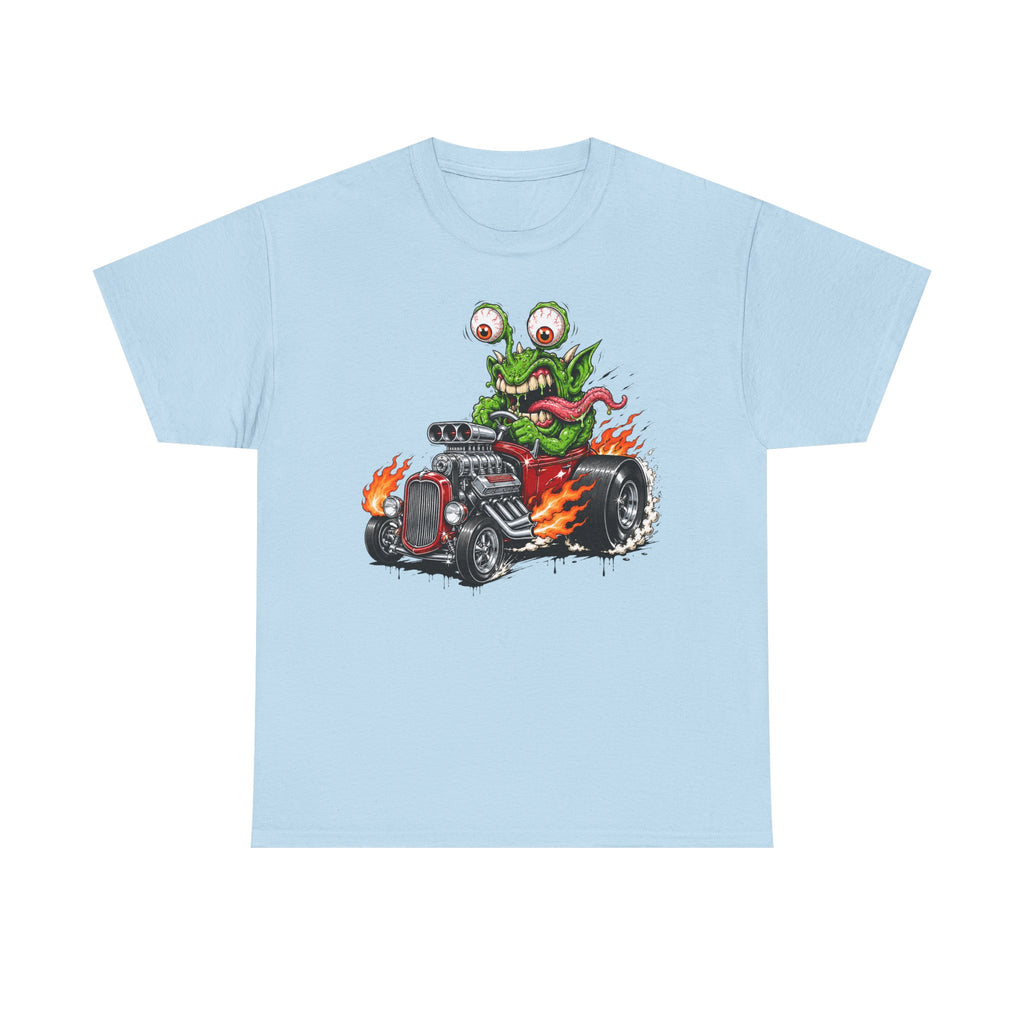 Wild-Eyed Monster Hot Rod Tee | Kustom Kulture Car Art, Unisex Retro Graphic T-Shirt Gift