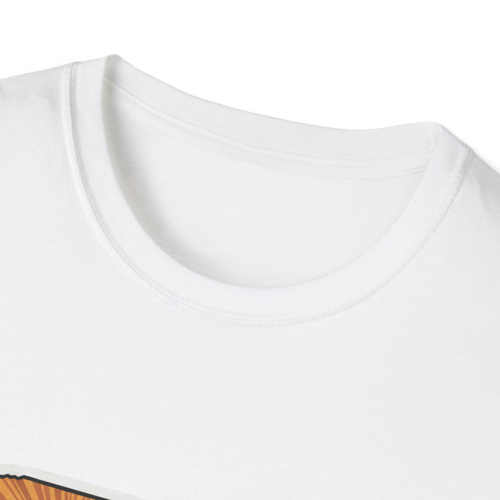 White crewneck T-shirt collar close-up