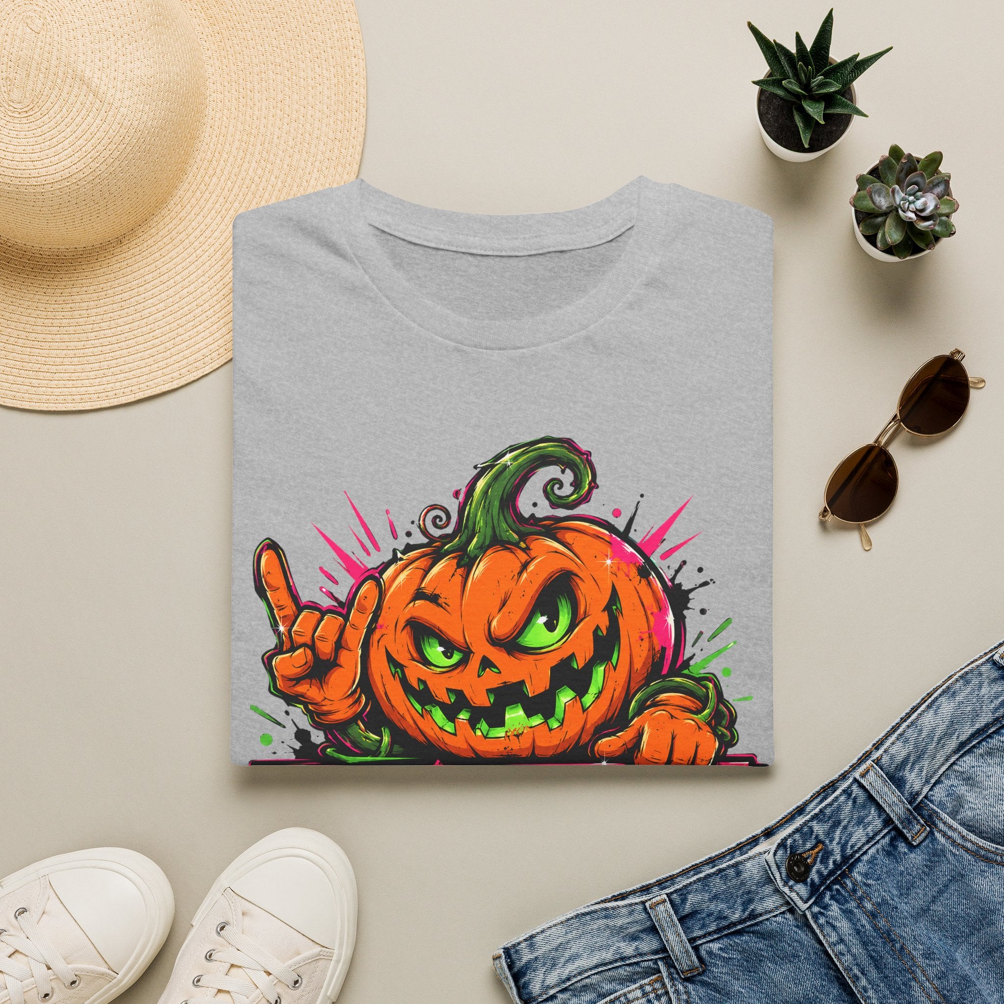 Spooky Season Pumpkin Jack-O-Lantern T-Shirt | Halloween Graphic Tee | Fall Vibes Shirt | Trick or Treat Tee | Pumpkin Lover Gift