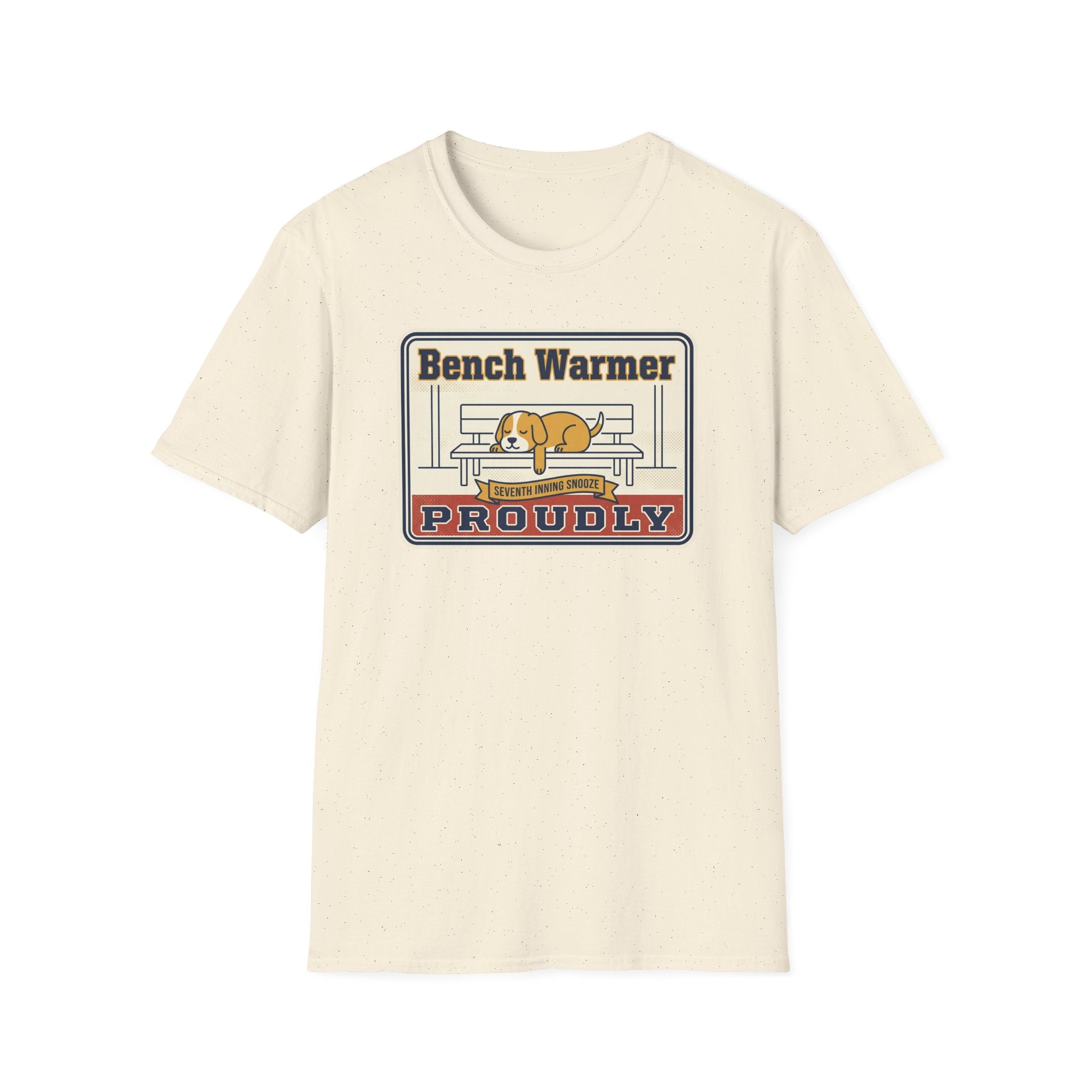 Funny Lazy Dog T-Shirt | Bench Warmer Sarcastic Humor Tee