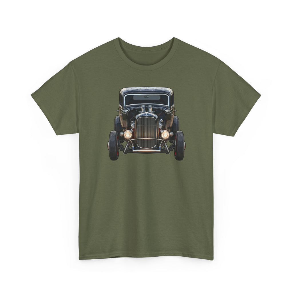 Vintage Hot Rod Front and Rear Tee | Classic Car Graphic Shirt