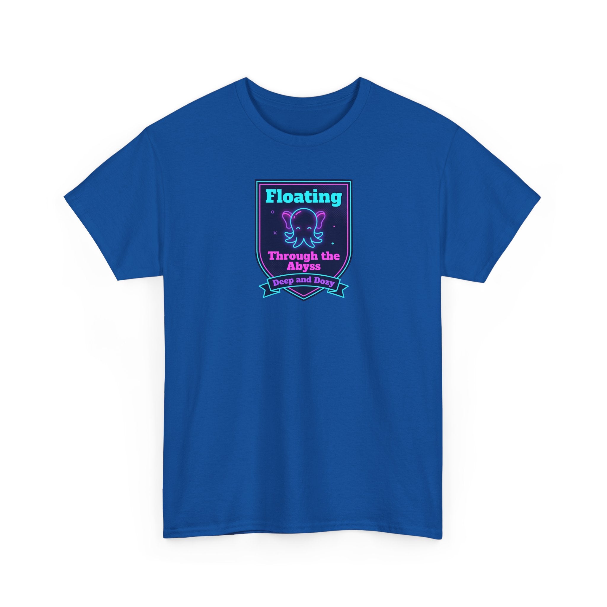 Floating Through the Abyss Tee | Neon Octopus Graphic