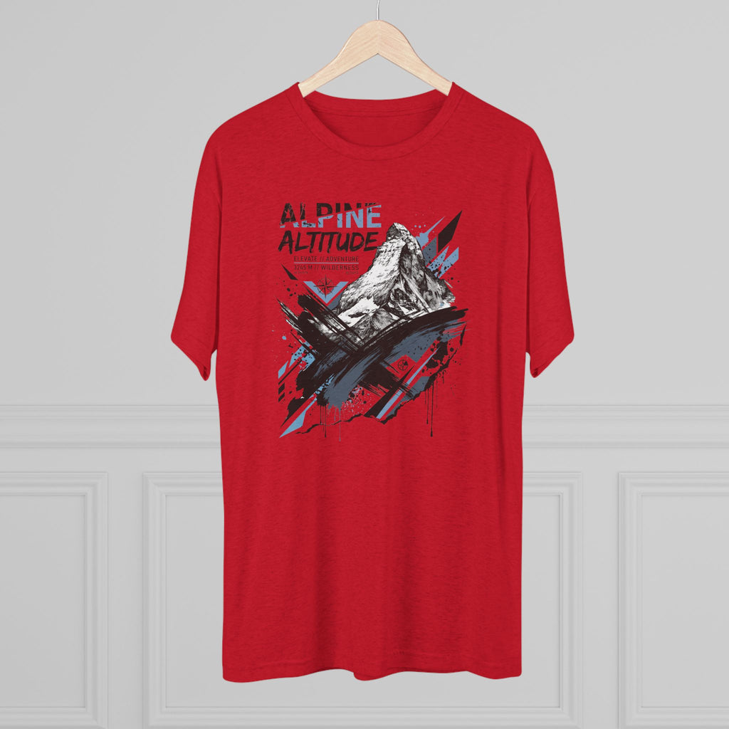 Alpine Altitude T-Shirt Mountain Peak Illustration Graphic Tee Hiking Gift Outdoor Nature Adventure Unisex