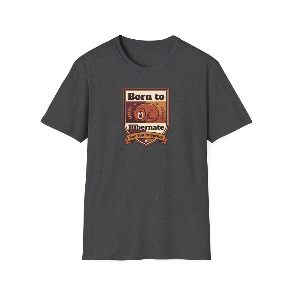 Born to Hibernate Bear graphic tee | T-Shirt, Cozy Winter Design