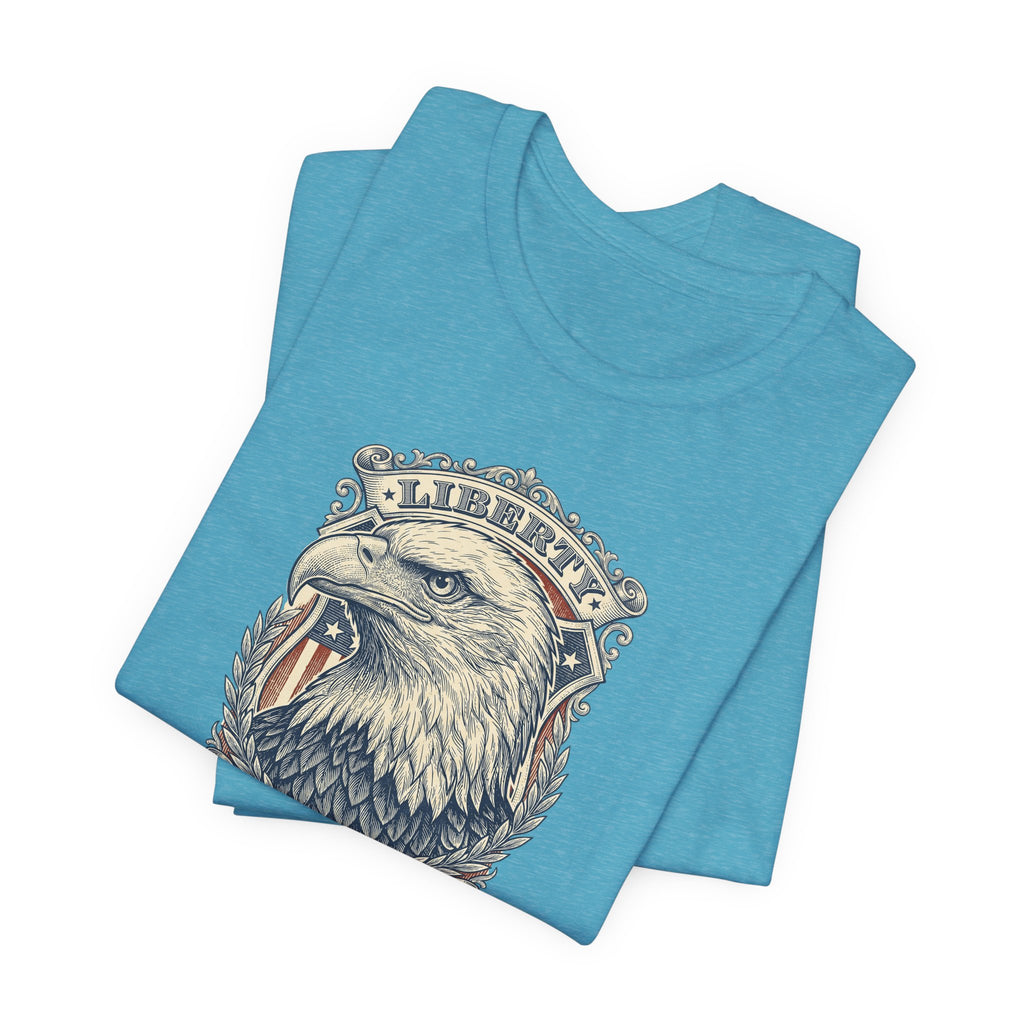 Liberty Bald Eagle tee | Eagle Head Graphic Shirt, E Pluribus Unum design