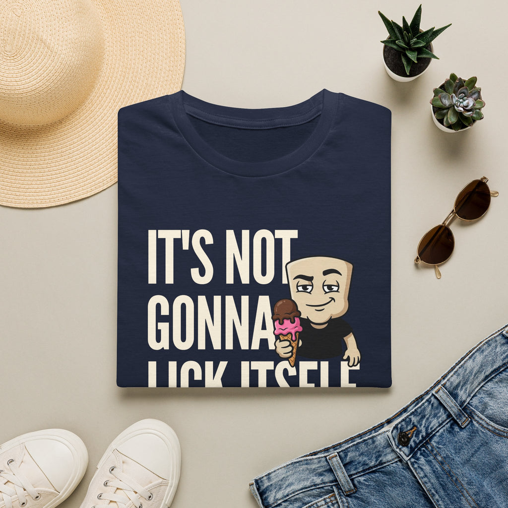 It's Not Gonna Lick Itself T-Shirt | Funny Ice Cream Cone Tee | Adult Humor Innuendo Gift