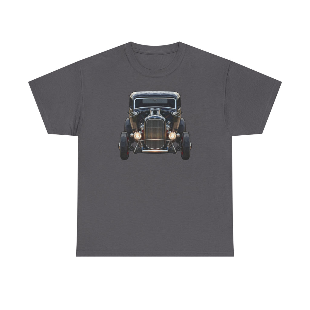 Vintage Hot Rod Front and Rear Tee | Classic Car Graphic Shirt