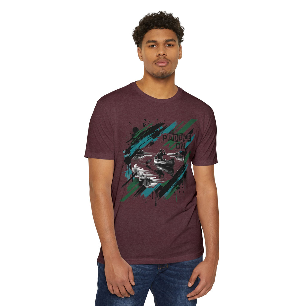 Kayaker T-Shirt Paddle On Kayaking Canoe Graphic Tee Water Sports Paddler Gift Outdoor Adventure Unisex