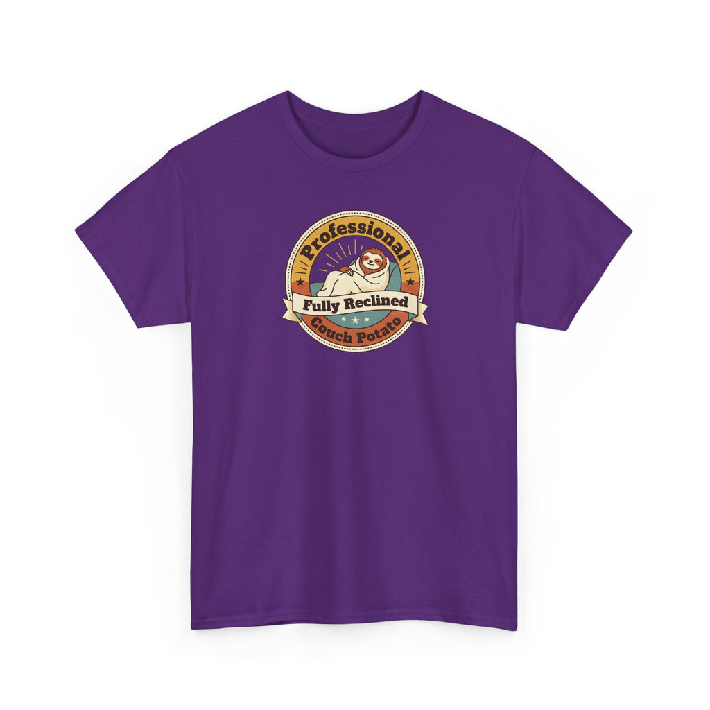 Professional Nap Club T-Shirt | Funny Couch Potato Sloth Graphic Tee