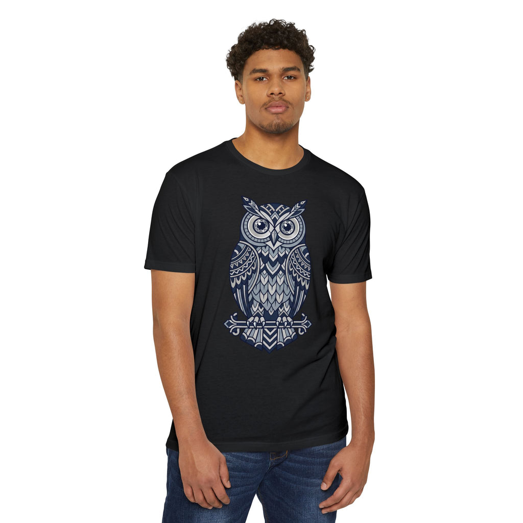 Owl T-Shirt Tribal Boho Woodland Illustration Graphic Tee Owl Lover Gift Nature Art Unisex