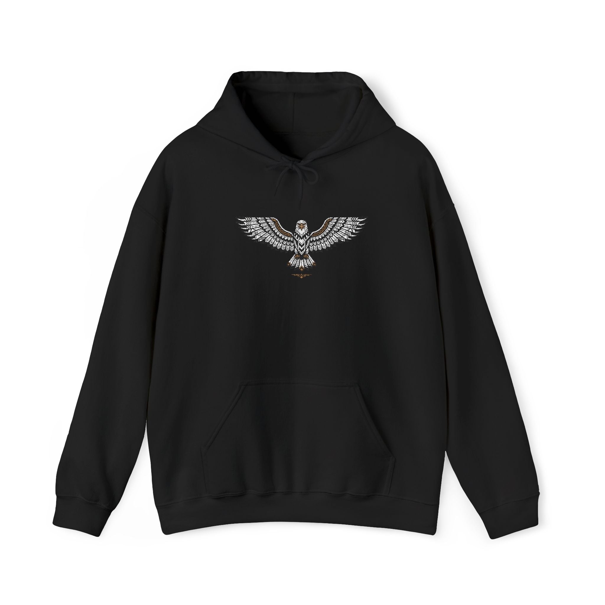 Rhinestone Eagle Hoodie | Sparkle Bird Chest Design, Unisex Embellished Sweatshirt, Eagle Gift Pullover