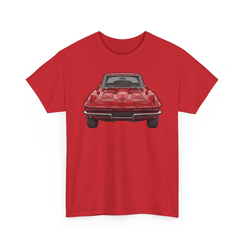 Retro Split Window Sports Coupe T-Shirt | Front and Rear View