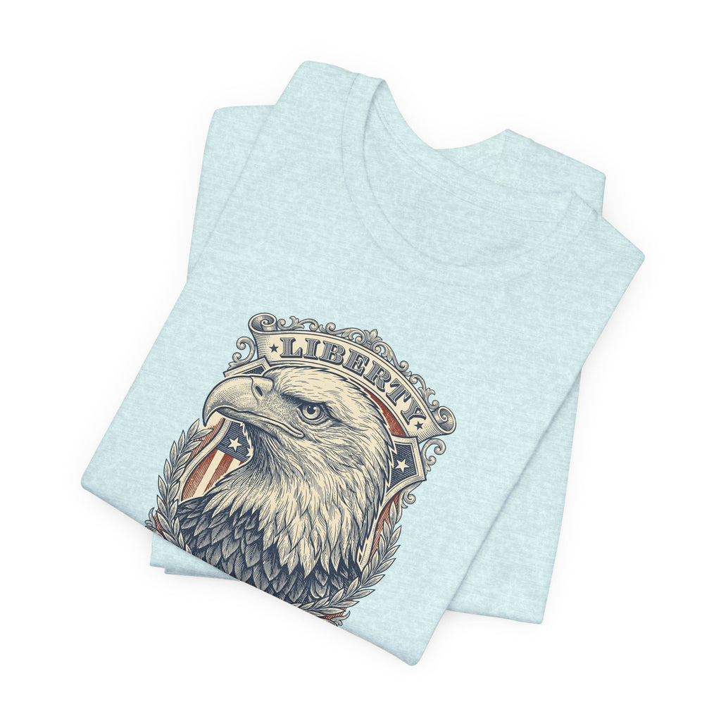 Liberty Bald Eagle tee | Eagle Head Graphic Shirt, E Pluribus Unum design
