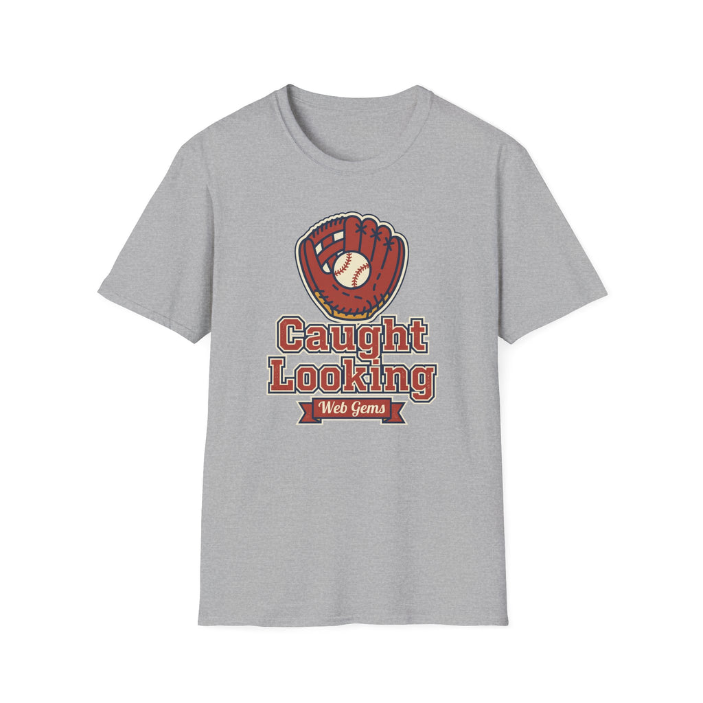 Baseball T-Shirt | Vintage Caught Looking Glove Graphic Tee