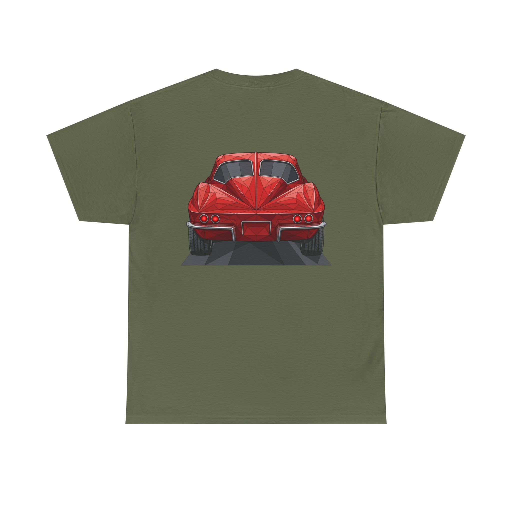 Retro Split Window Sports Coupe T-Shirt | Front and Rear View