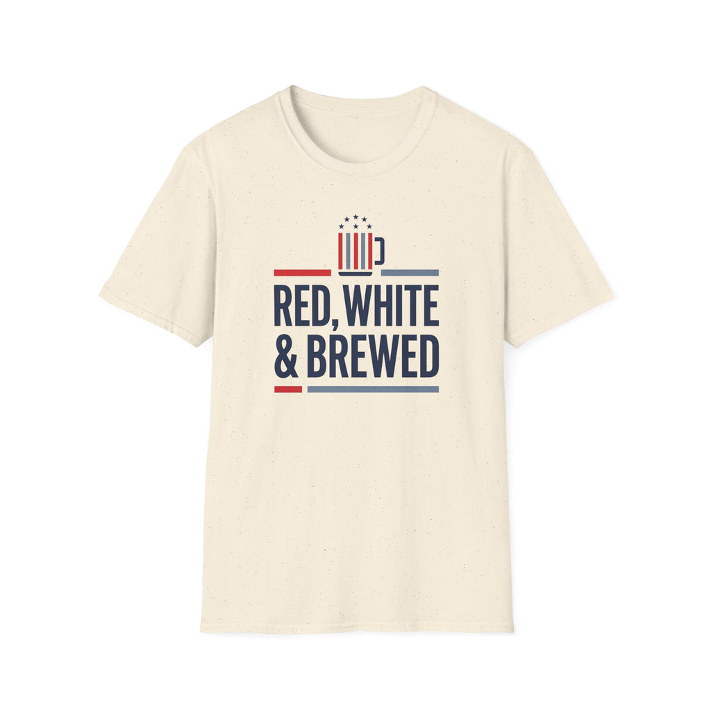 Red White & Brewed T-Shirt | Patriotic Beer Lover Tee, 4th of July Gift, Independence Day Unisex Shirt, USA Pride Graphic Tee