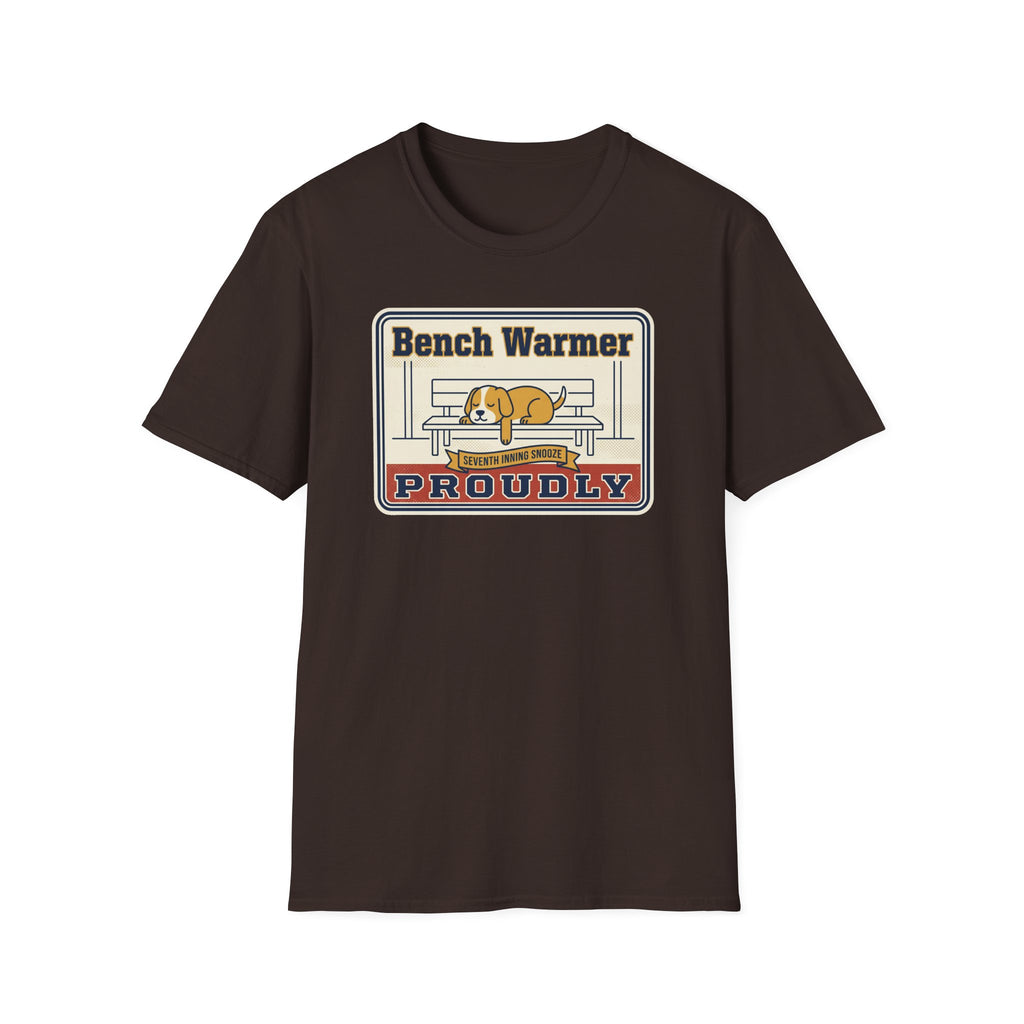 Funny Lazy Dog T-Shirt | Bench Warmer Sarcastic Humor Tee