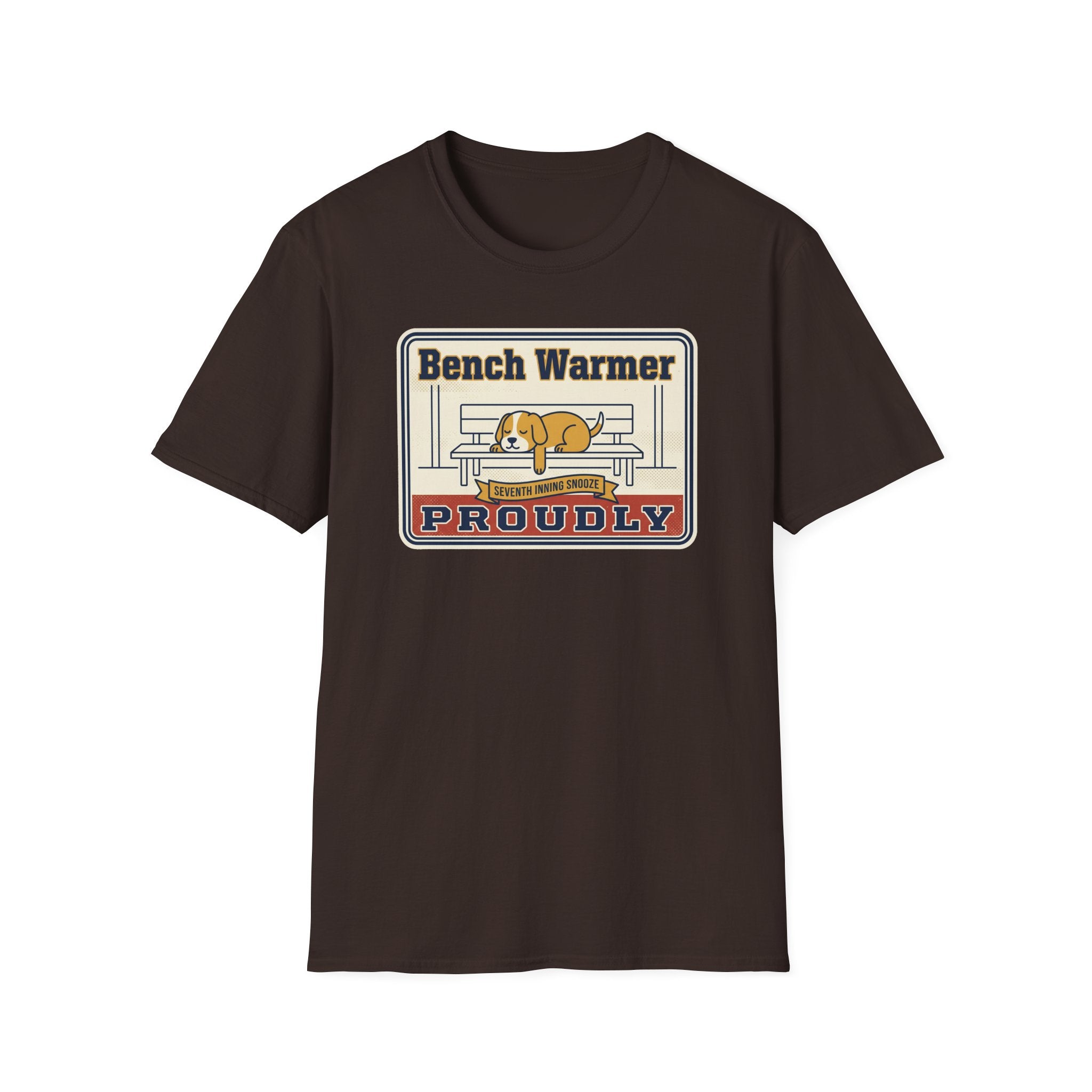Funny Lazy Dog T-Shirt | Bench Warmer Sarcastic Humor Tee