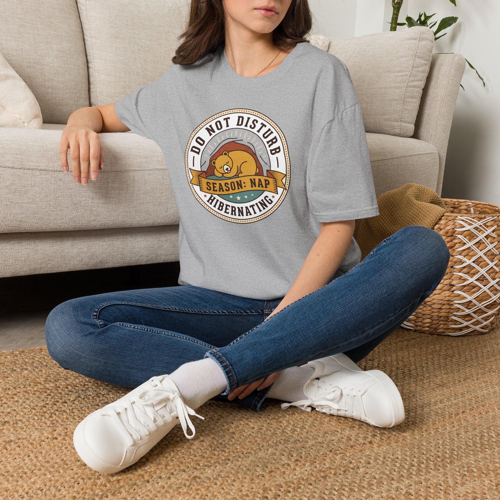 Do Not Disturb Season: Nap T-Shirt | Hibernating Bear Design