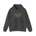 Green Octopus Spiral Art Hoodie | Nautical Sea Creature Sweatshirt, Unisex Ocean Art Gift Pullover