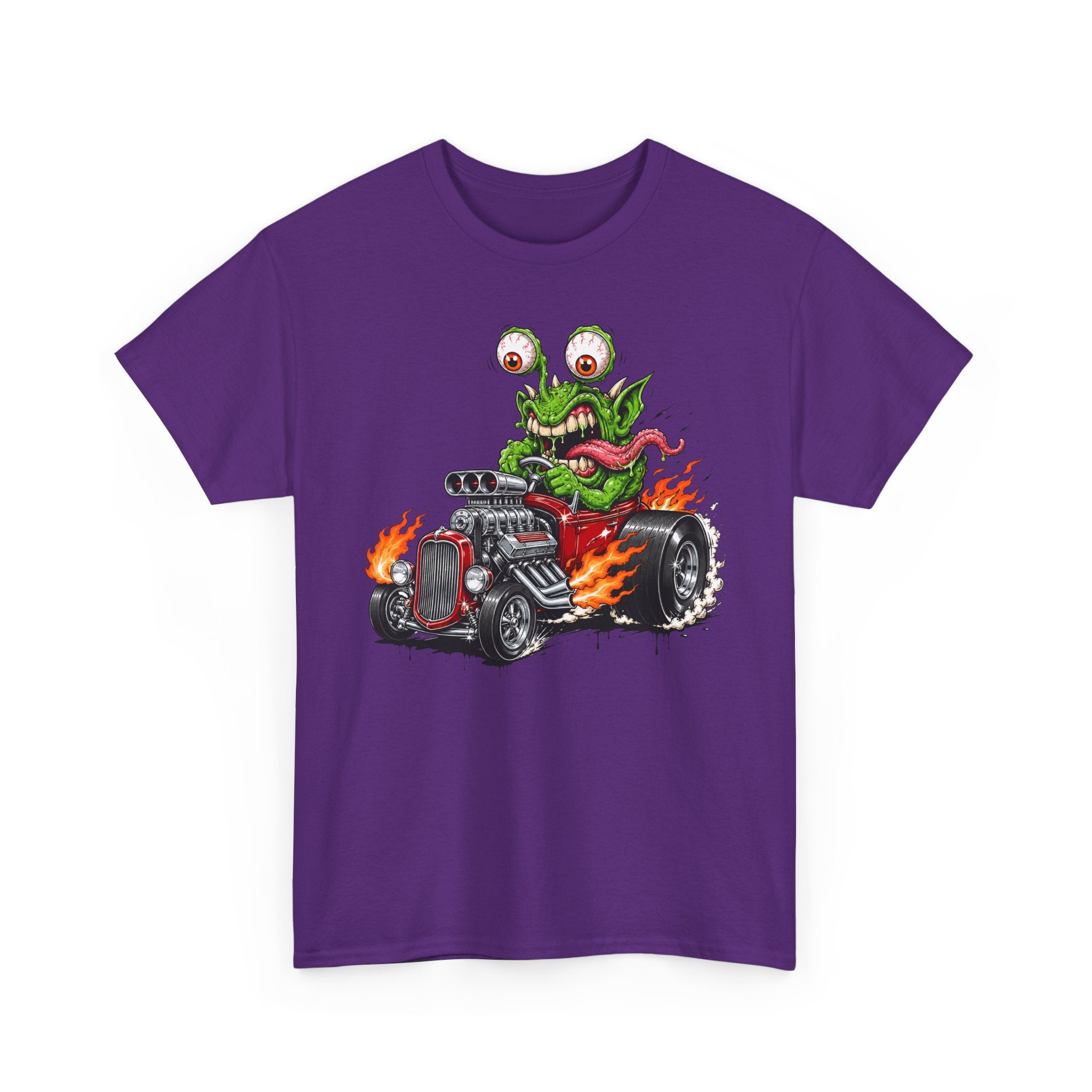 Wild-Eyed Monster Hot Rod Tee | Kustom Kulture Car Art, Unisex Retro Graphic T-Shirt Gift
