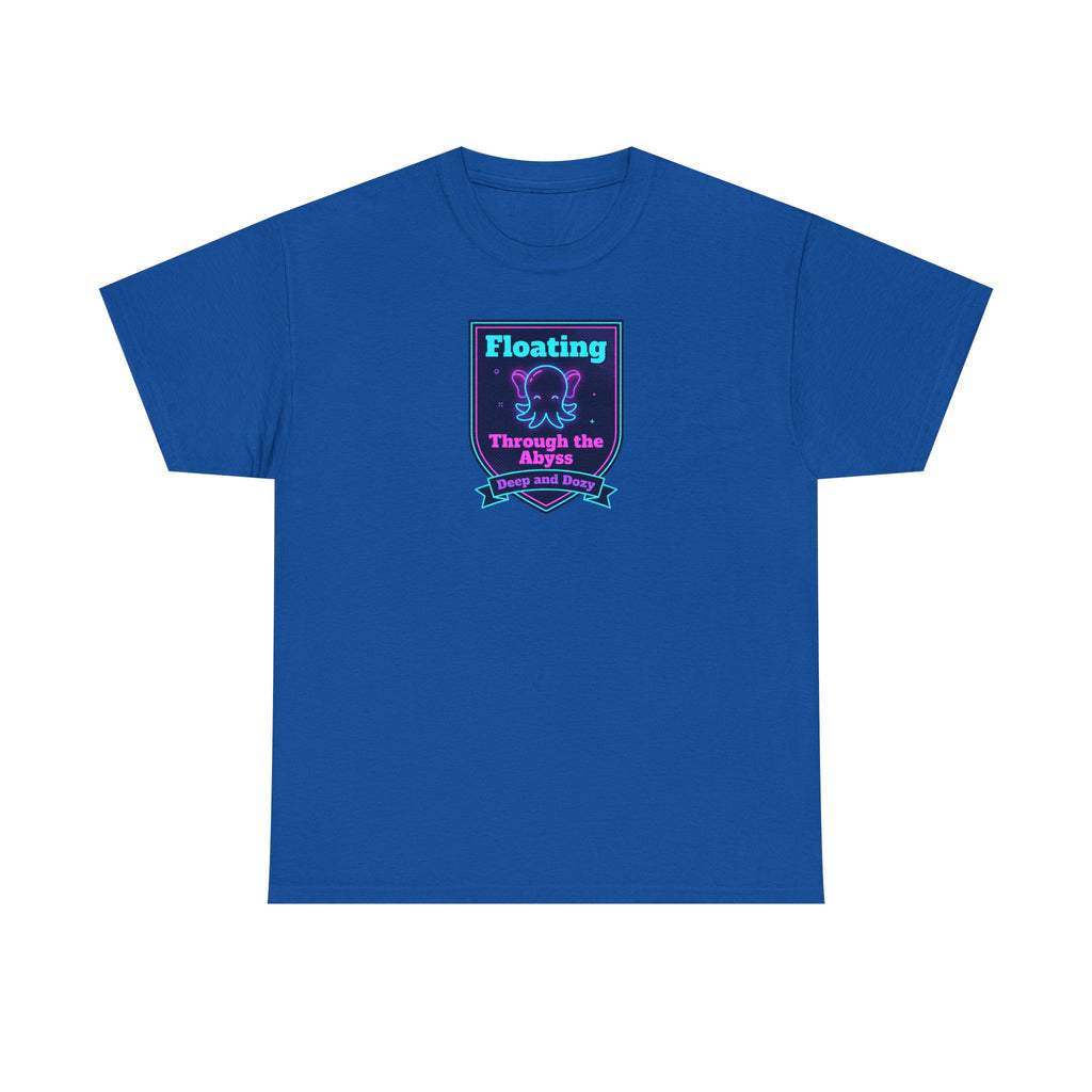 Floating Through the Abyss Tee | Neon Octopus Graphic