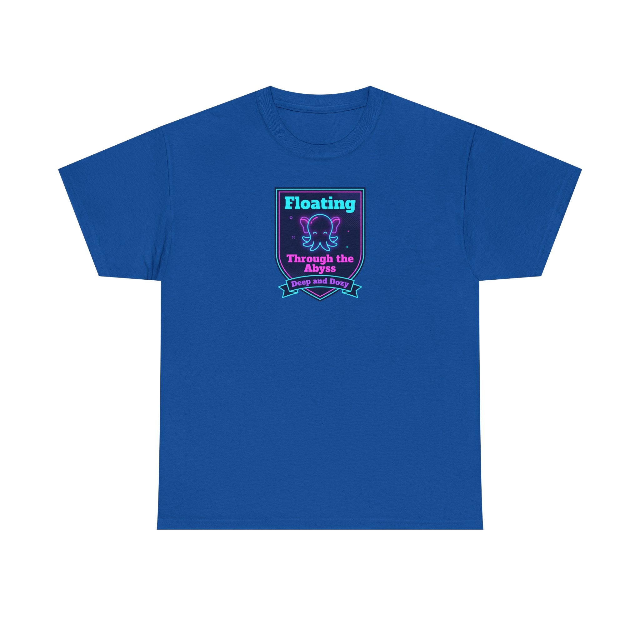 Floating Through the Abyss Tee | Neon Octopus Graphic