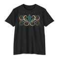 Octopus T-Shirt Teal Swirl Nautical Sea Creature Graphic Tee Ocean Lover Gift Unisex
