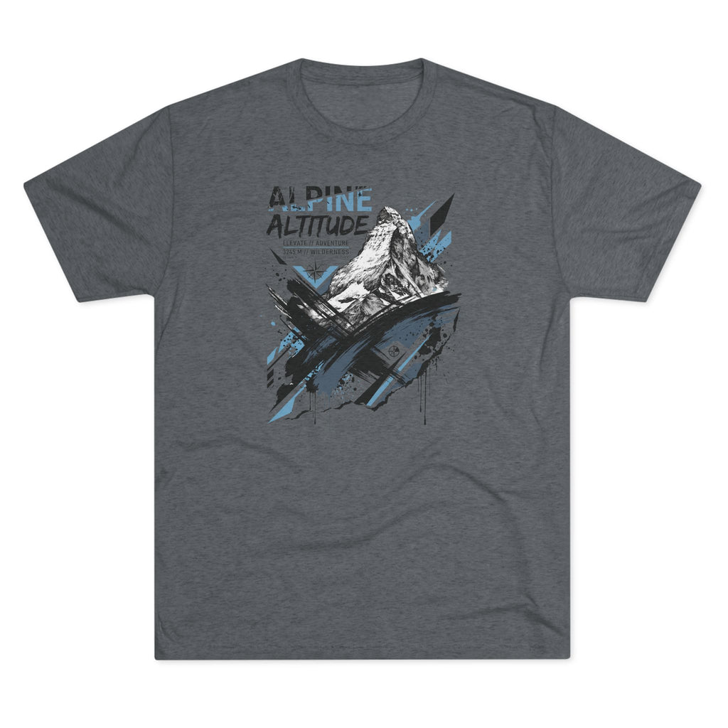 Alpine Altitude T-Shirt Mountain Peak Illustration Graphic Tee Hiking Gift Outdoor Nature Adventure Unisex